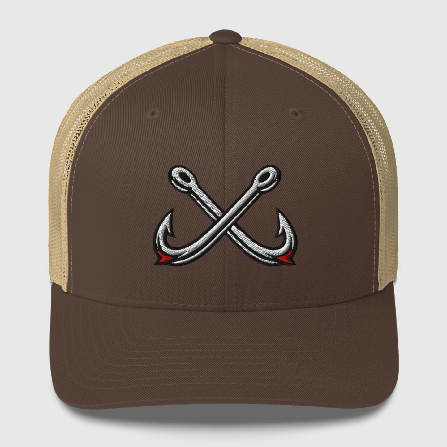 Crossed Hooks Trucker Hat