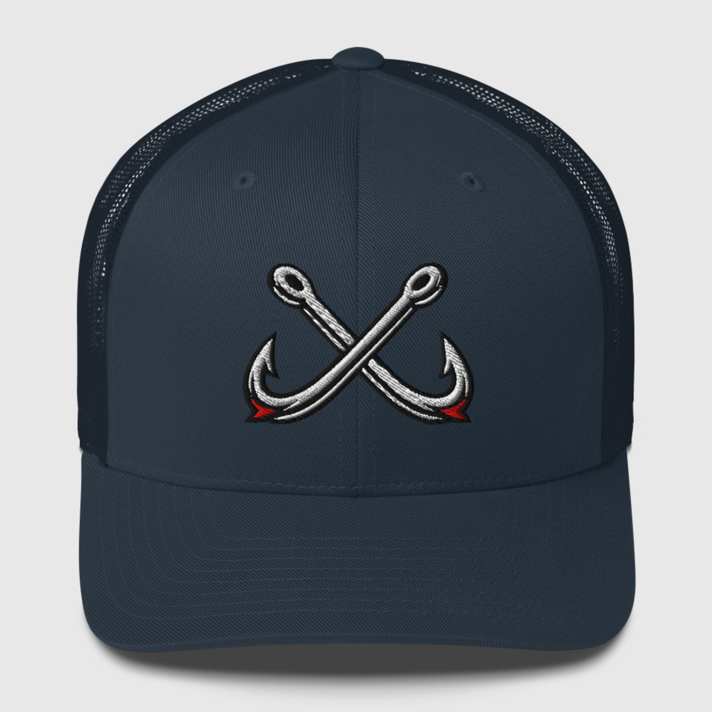 Crossed Hooks Trucker Hat