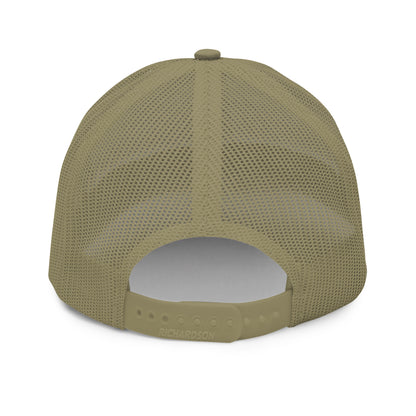 Loden green mesh back trucker hat with snapback closure fishing hat. - Shark Chase Trucker Hat – Fish Series Richardson 112